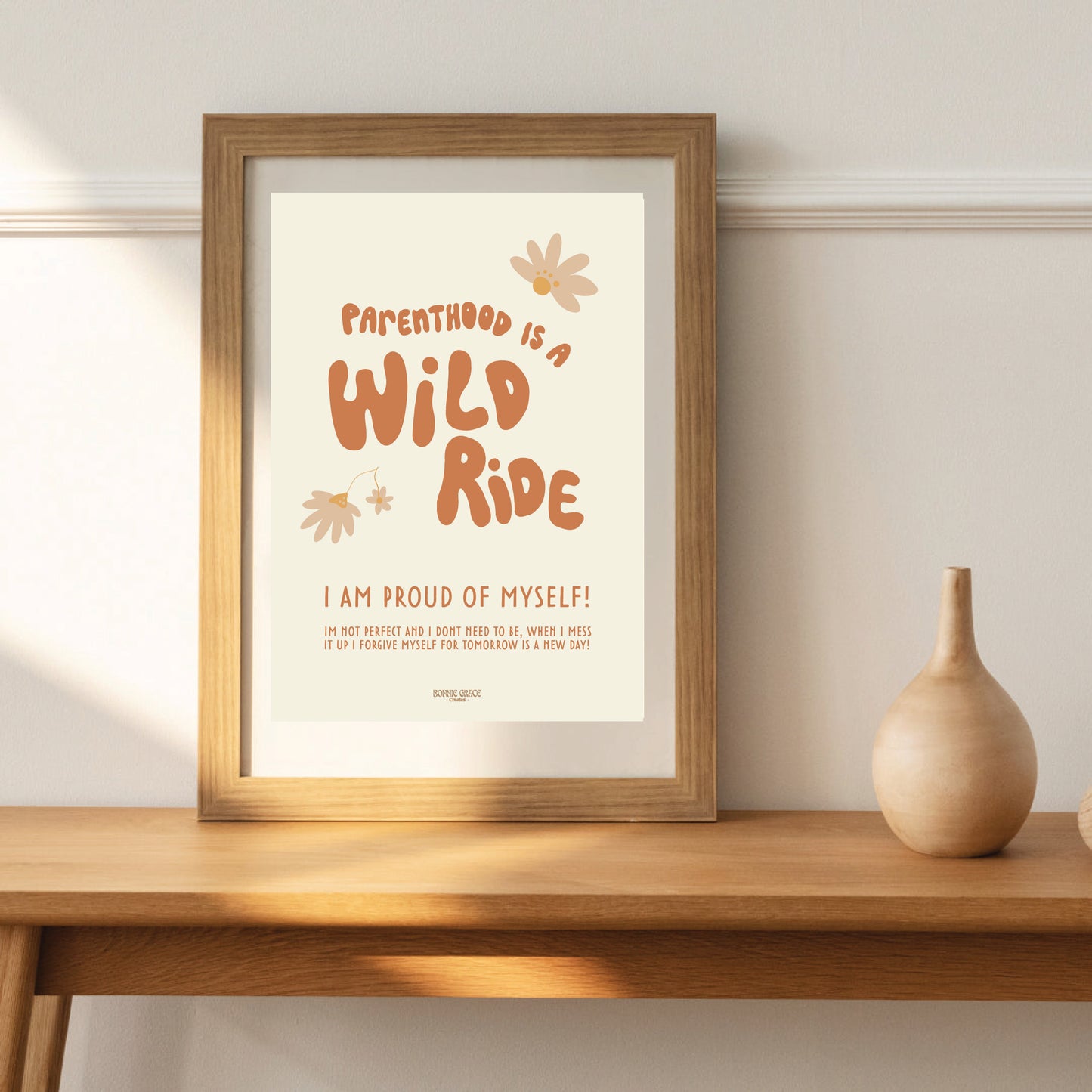 PARENTHOOD IS A WILD RIDE A5 Print