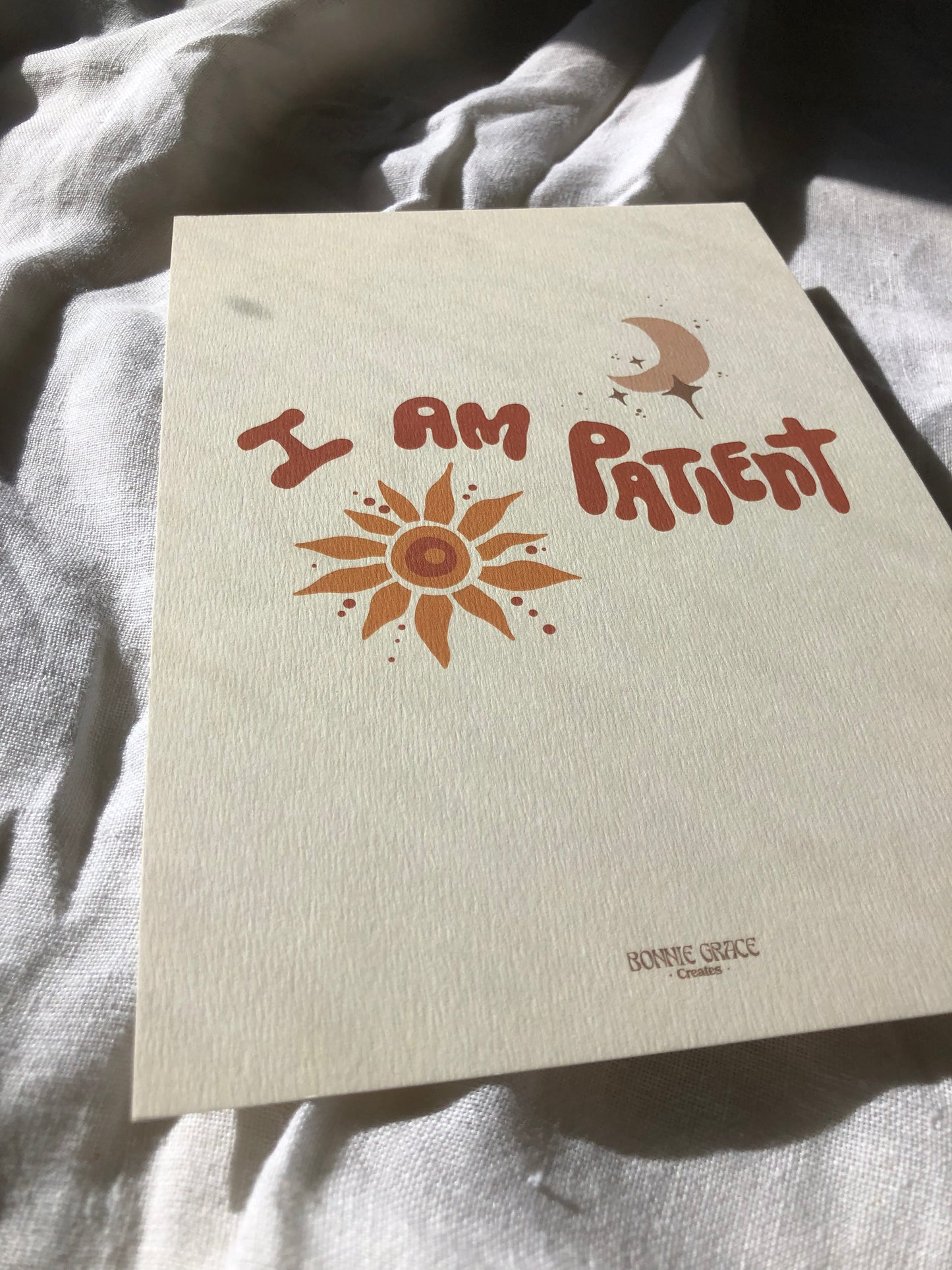I AM PATIENT A5 Print