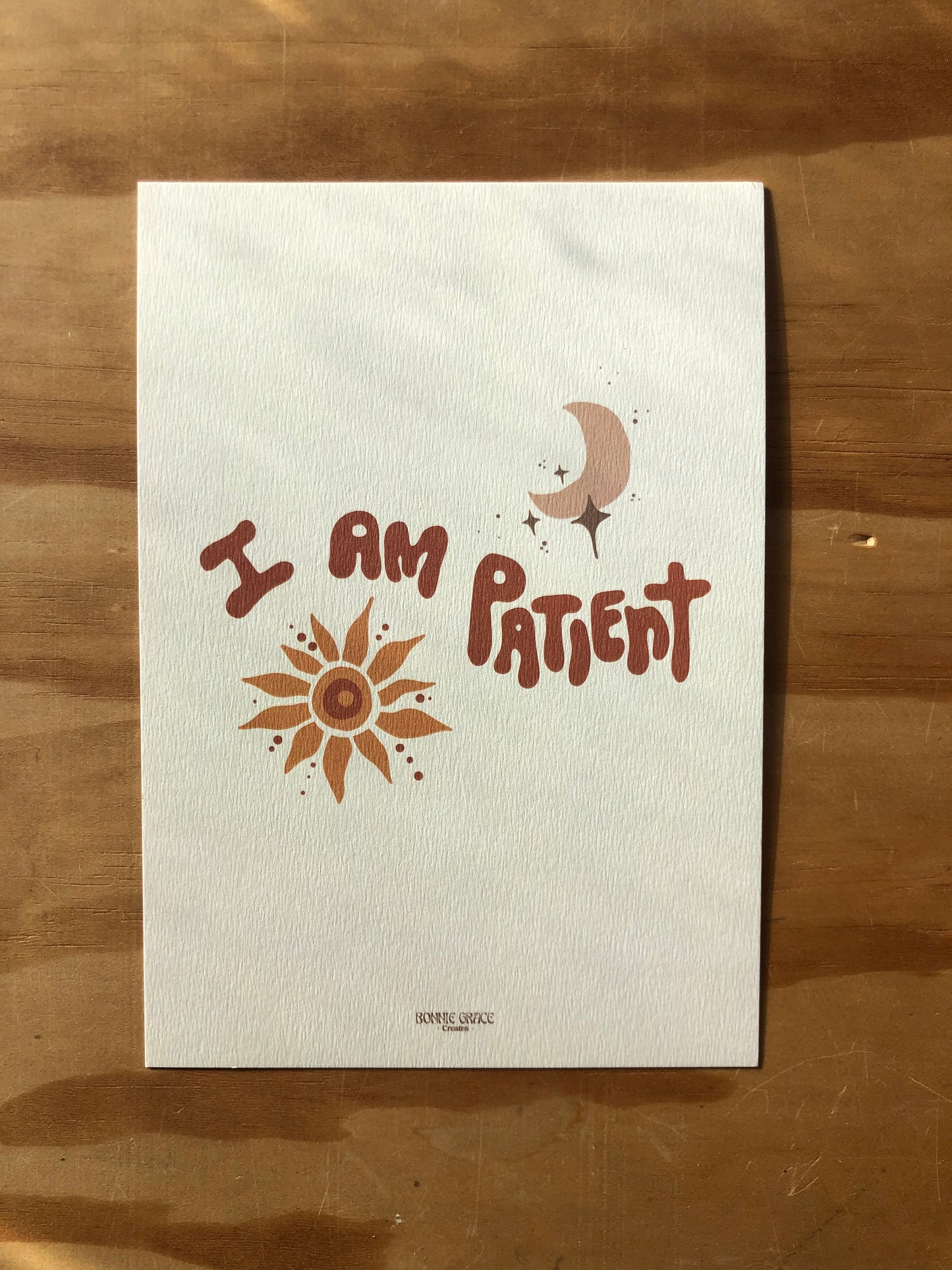 I AM PATIENT A5 Print