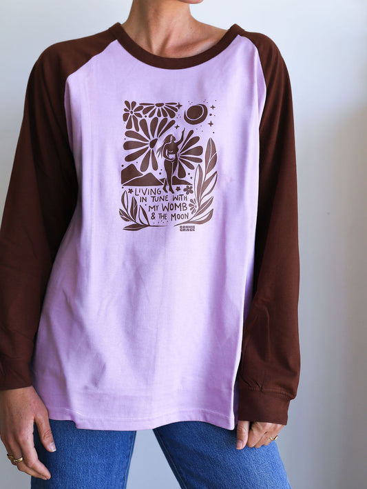 LIVING IN TUNE - Lilac & Brown