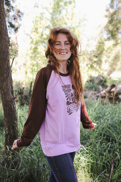 LIVING IN TUNE - Lilac & Brown