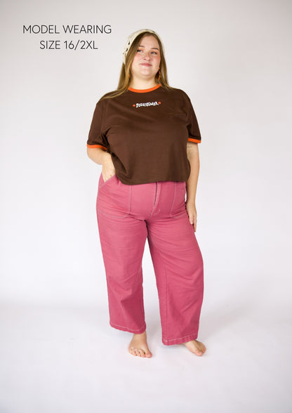 PUSSYPOWER Box T-shirt - Brown