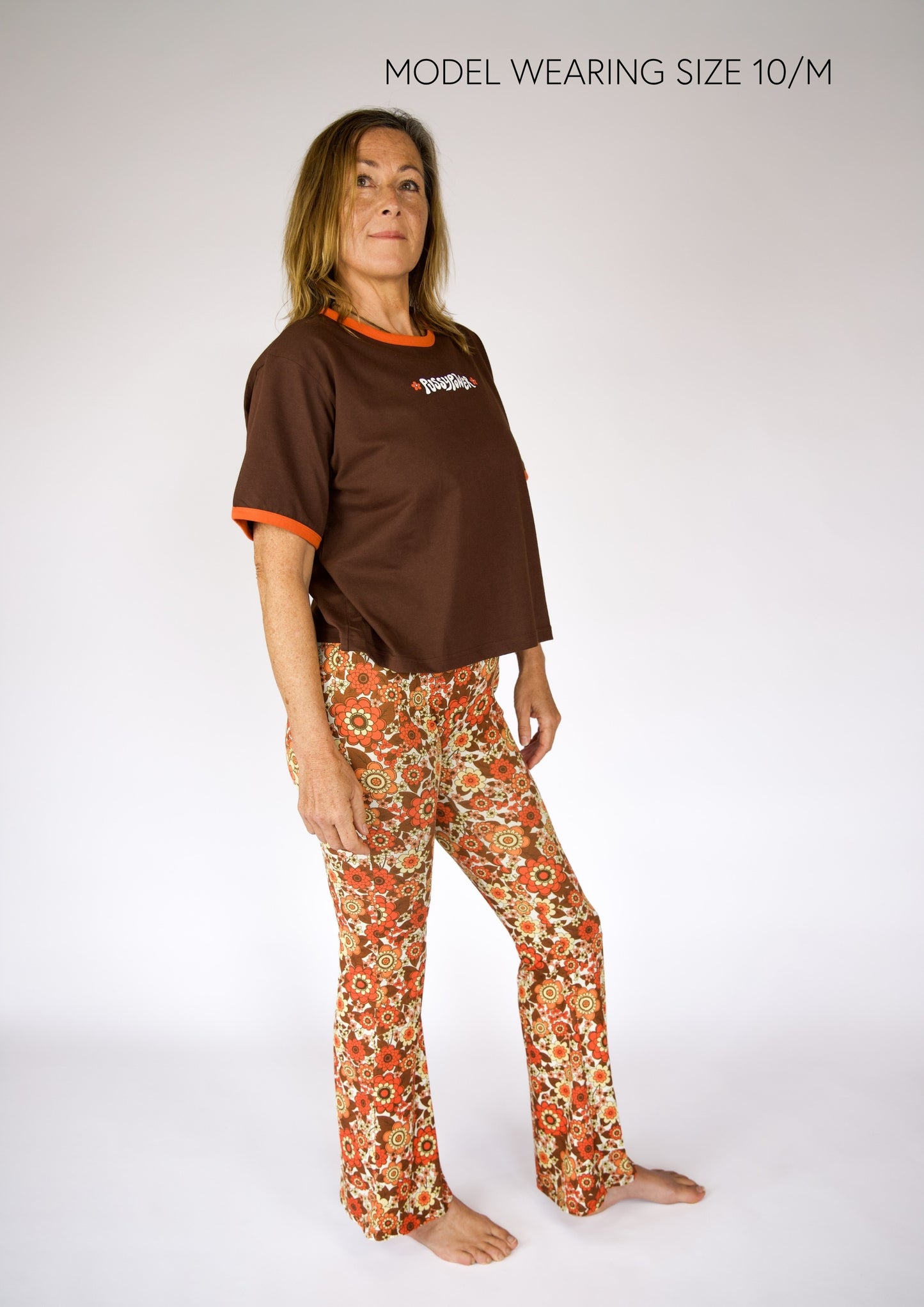 PUSSYPOWER Box T-shirt - Brown