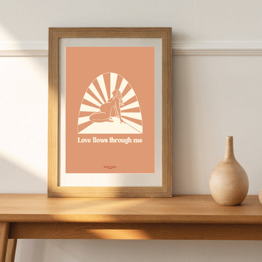 Love Flows Through Me - A5 Print