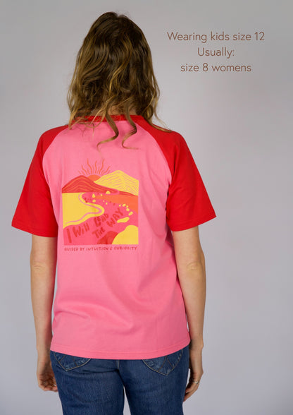 I AM NATURE Kids T-shirt - Pink & Red