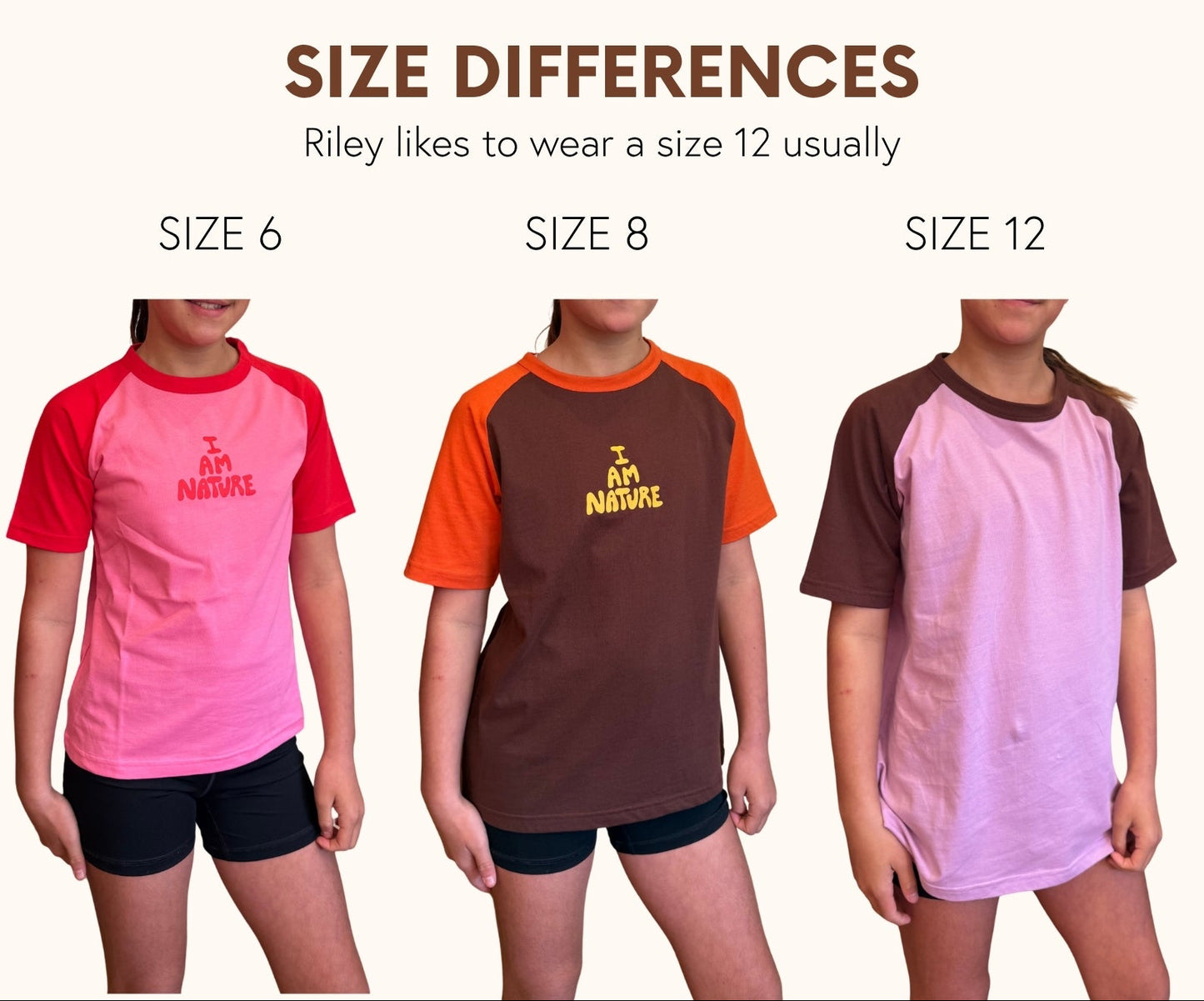 I AM NATURE Kids T-shirt - Pink & Red