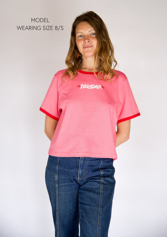 PUSSYPOWER Box T-shirt - PINK