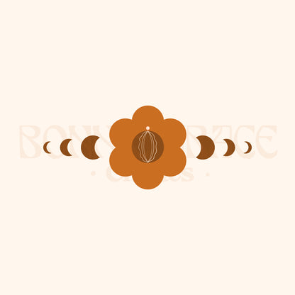Yoni Flower & Moon Phases - Logo Token