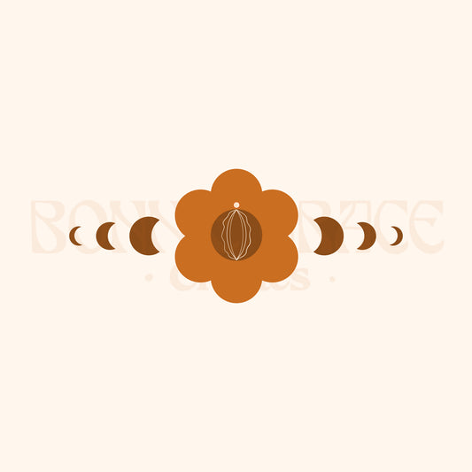 Yoni Flower & Moon Phases - Logo Token
