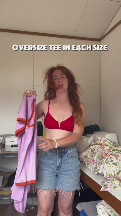 RECLAIMING RITES OF PASSAGE Oversized T-Shirt- Lilac