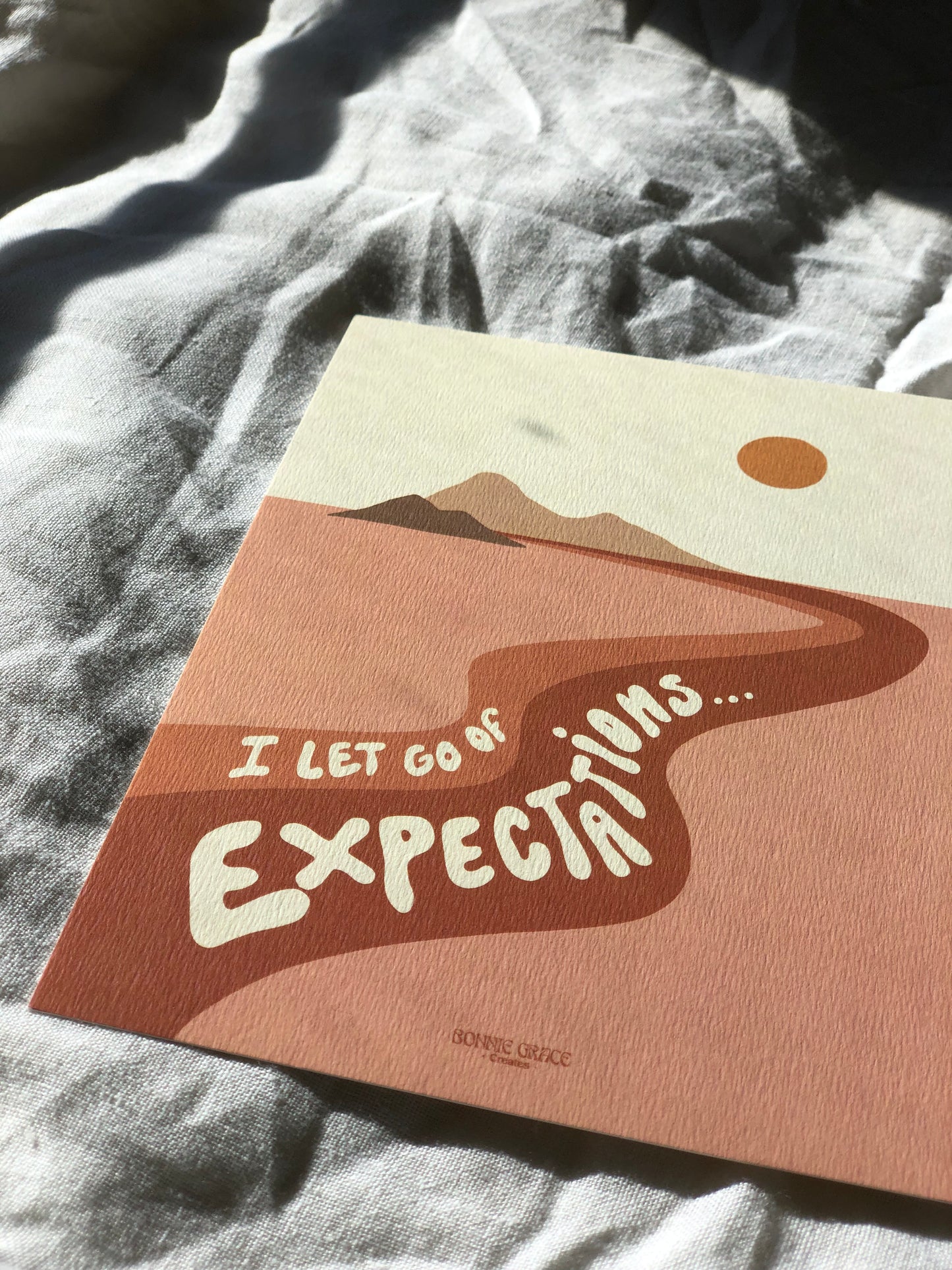 I LET GO OF EXPECTATIONS A5 Print